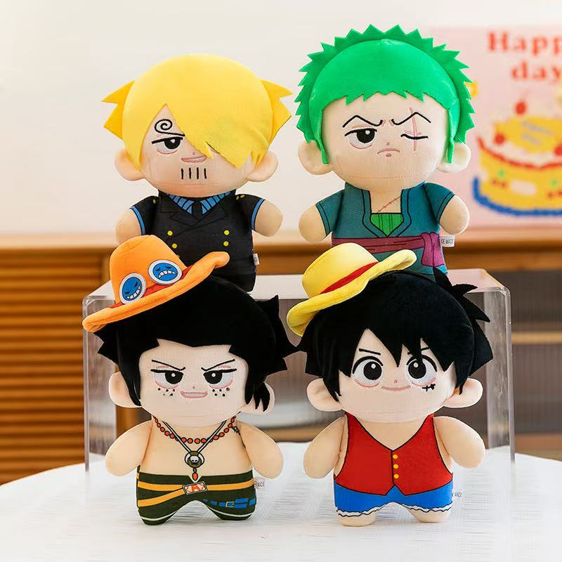 Kids Toys Idea - ตุ๊กตาอนิเมะขนาด 23 ซม. ลูฟี่ โซโล เอส