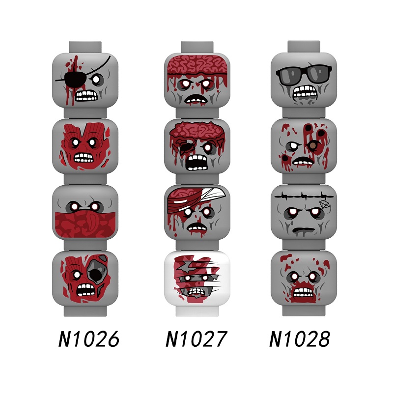 Kids Zombie Toys - ฮาโลวีน Zombie Skeleton Monster Face Head