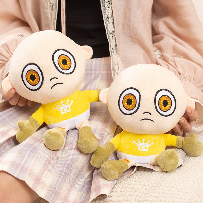 Kids Toys Idea - ตุ๊กตาเด็กน้อยสีเหลืองขนาด 26 ซม. ของเล่นตุ๊กตาผ้ากำมะหยี่นุ่มน่ารัก ของเล่นเด็ก ของขวัญวันเกิดสำหรับเด็ก