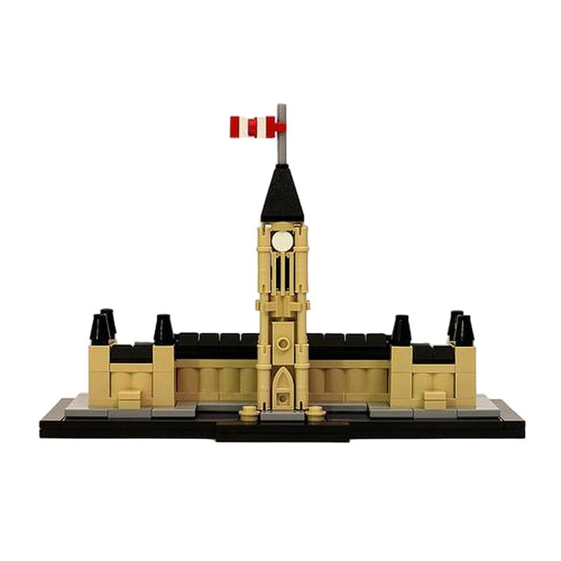 Kids Toys Canada - MOC World Architecture ชุดตัวต่ออาคารรัฐสภาแคนาดา โมเดลอาคารเพียสทาวเวอร์ ซีรีส์โอตตาวา