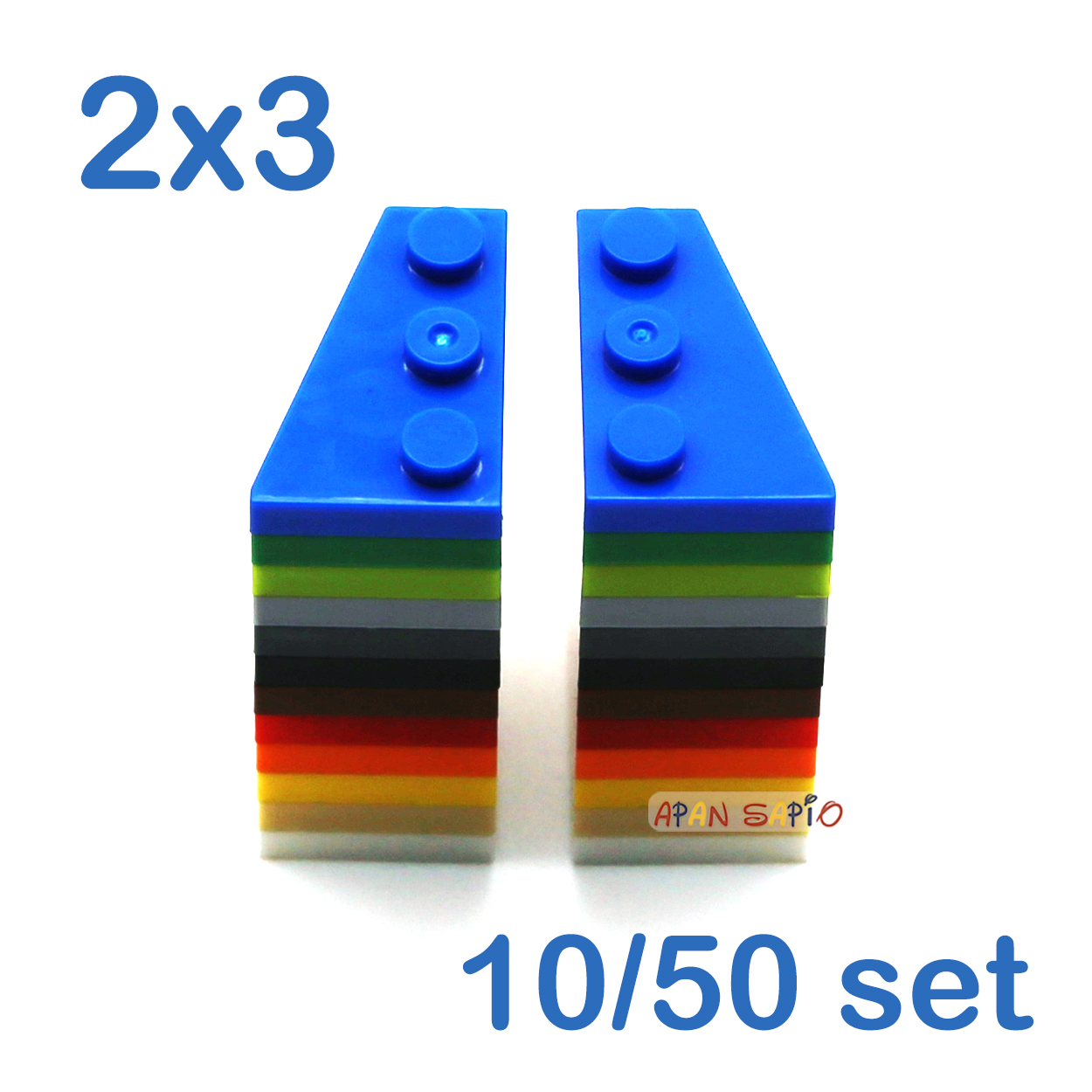 Kids Toys Under $10 - ตัวต่อบล็อก DIY 10/50 ชุด รูปทรงลิ่ม 2x3
