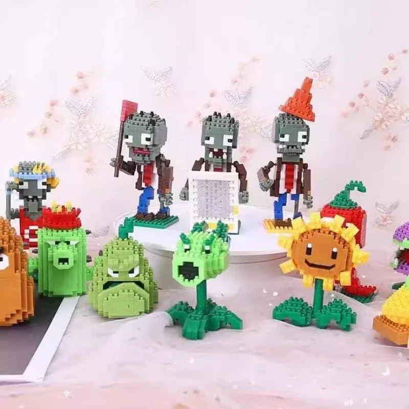 พืช VS ซอมบี้บล็อกการ์ตูนขนาดเ - Kids Zombie Toys บทวิจารณ์และราคา