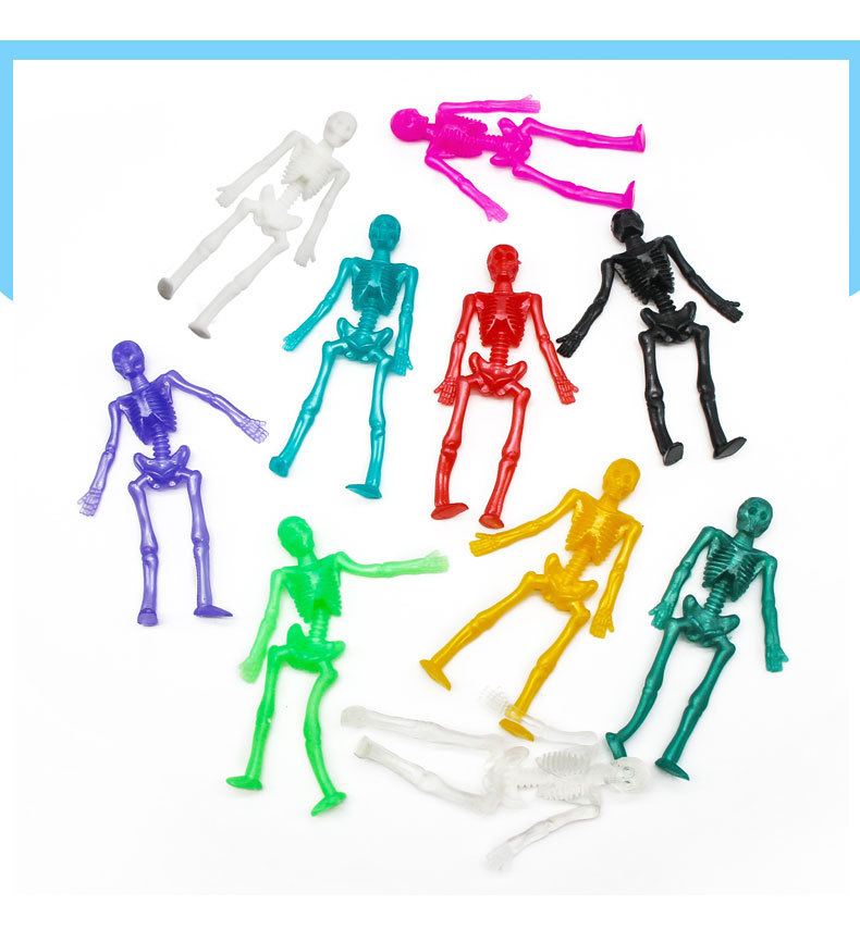 15/25PCS ยืด Skeleton Man Part - Kids Zombie Toys บทวิจารณ์และราคา