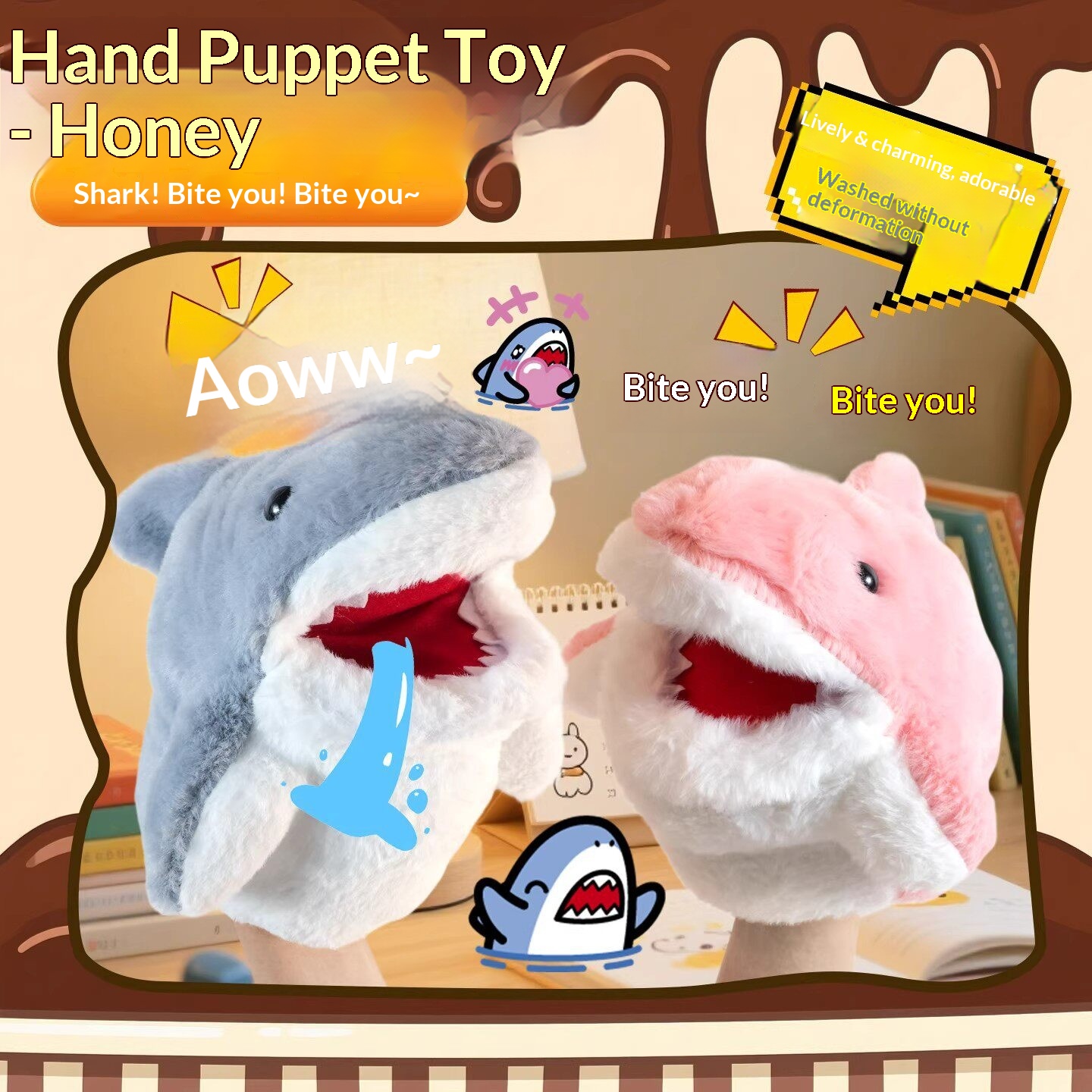 ตุ๊กตาฉลามแบบสวมมือ ของเล่นตุ๊ - Kids Toys Idea บทวิจารณ์และราคา
