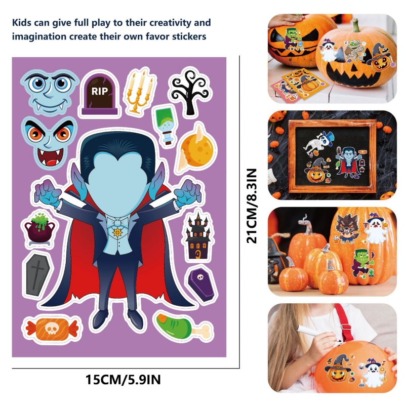 สติกเกอร์เกมปาร์ตี้ฮาโลวีนสำหร - Kids Zombie Toys บทวิจารณ์และราคา