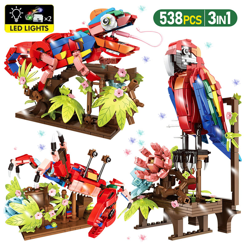 MOC 3 ใน 1 Amazon Jungle Serie - Kids Toys Amazon บทวิจารณ์และราคา