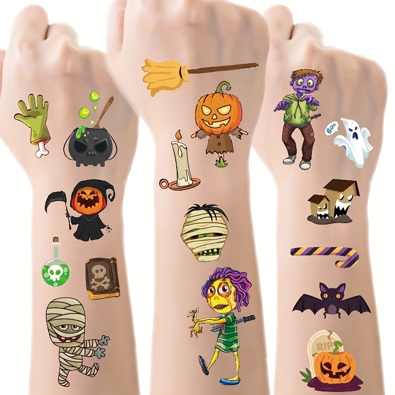 สติกเกอร์ลายสักชั่วคราวลายฟักท - Kids Zombie Toys บทวิจารณ์และราคา