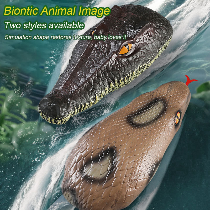 จระเข้สมจริงและเรือ RC Python  - Kids Toys Under $10 บทวิจารณ์และราคา