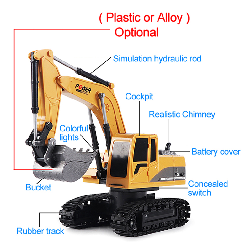 RC Excavator 2.4 Ghz 6 ช่อง 1: - Kids' Toys Channel บทวิจารณ์และราคา